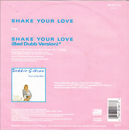 Debbie Gibson - Shake Your Love 13963 Vinyl Singles Goede Staat