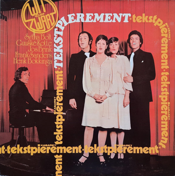 Kabaret Tekstpierement - Wit Op Zwart (LP) 49318 Vinyl LP Goede Staat