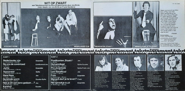 Kabaret Tekstpierement - Wit Op Zwart (LP) 49318 Vinyl LP Goede Staat