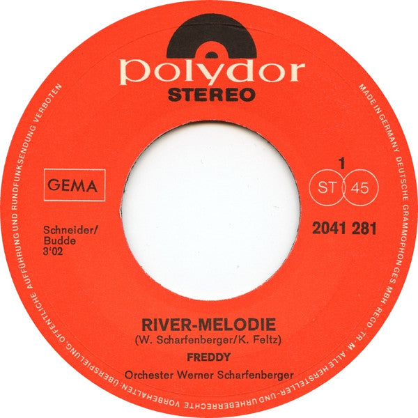 Freddy - River-Melodie 30679 Vinyl Singles Goede Staat