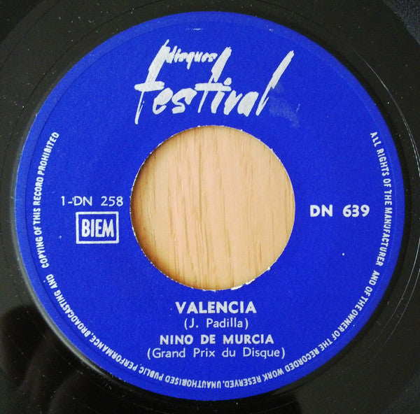 Nino de Murcia - Valencia 01701 Vinyl Singles Goede Staat