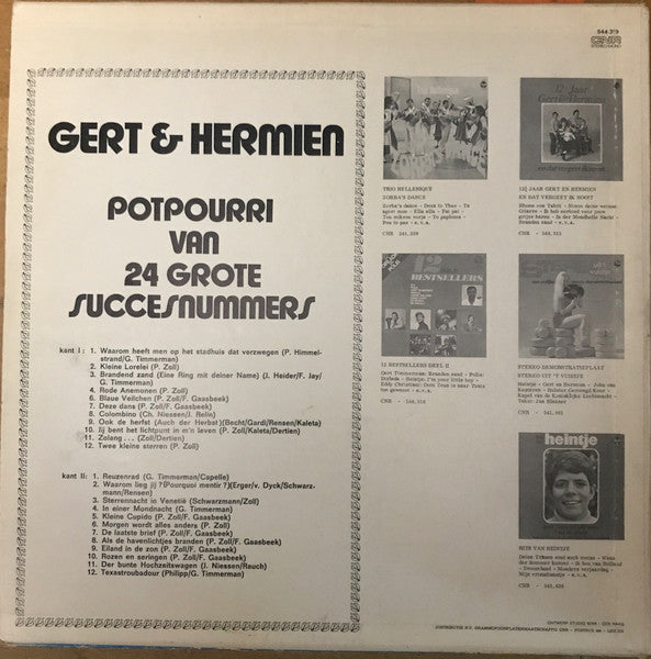 Gert & Hermien - Een Potpourri Van 24 Grote Succesnummers (LP) 49605 Vinyl LP Goede Staat