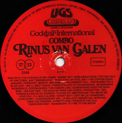 Rinus Van Galen Combo - Cocktail International (LP) 40759 Vinyl LP Goede Staat