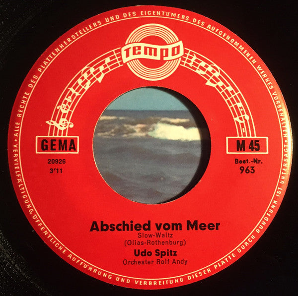 Udo Spitz / Bobby Stern - Abschied Vom Meer 02837 Vinyl Singles Goede Staat