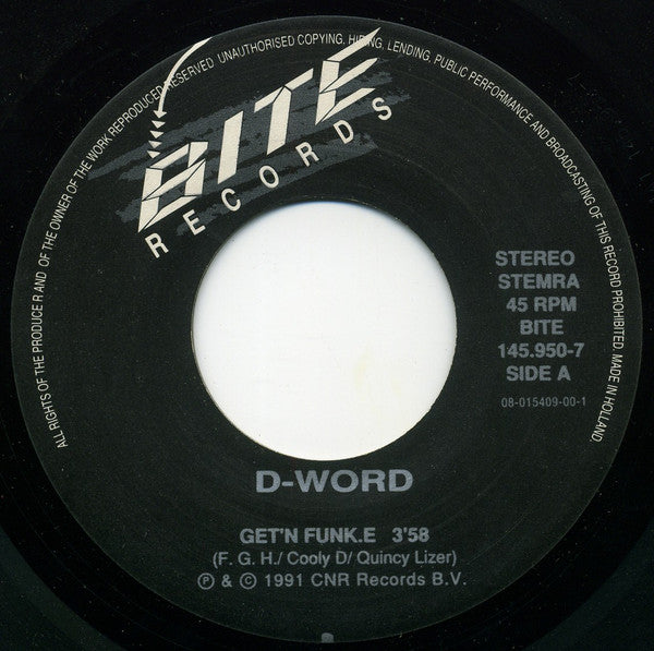 D. Word - Get'n Funk.e 12569 Vinyl Singles Goede Staat