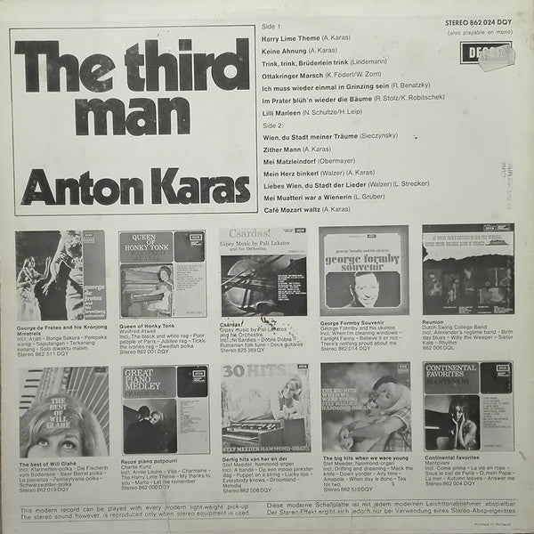 Anton Karas - The Third Man (LP) 49737 Vinyl LP Goede Staat