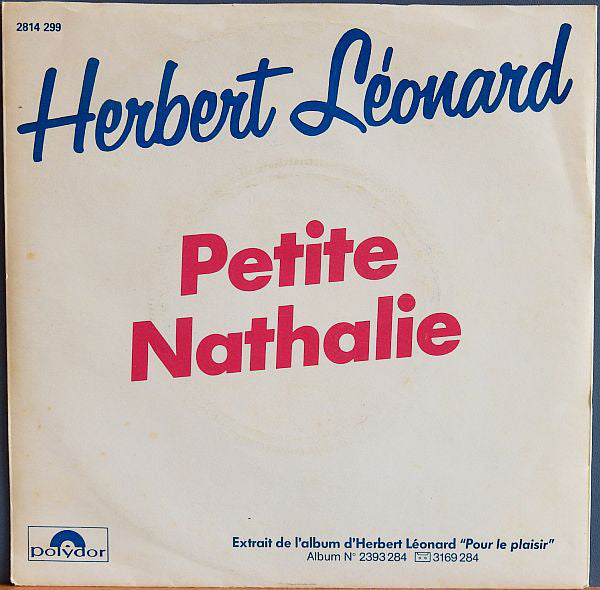 Herbert Léonard - Petite Nathalie 26169 Vinyl Singles Goede Staat