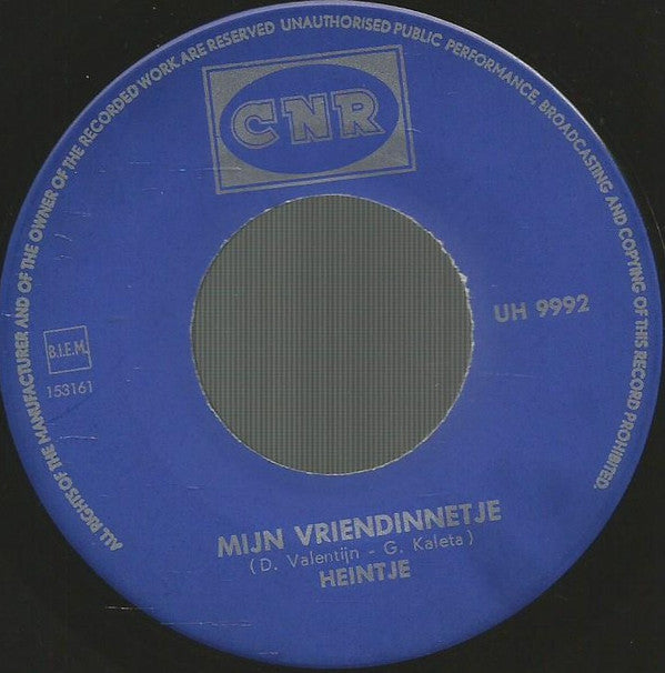 Heintje - Mijn Vriendinnetje 21867 Vinyl Singles Goede Staat