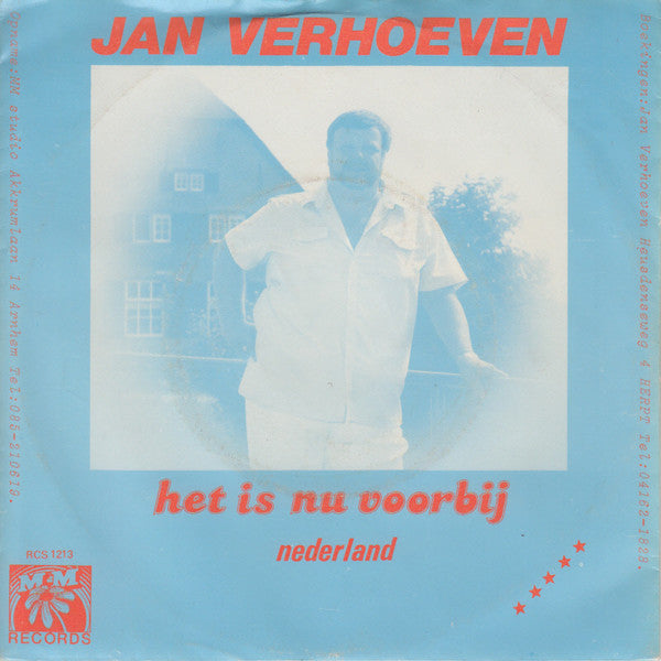 Jan Verhoeven - Het Is Nu Voorbij 35135 Vinyl Singles Goede Staat