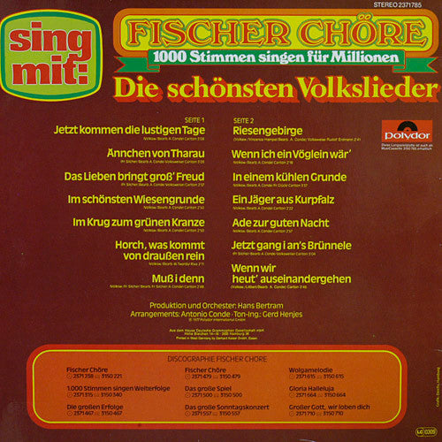 Fischer Chöre - Die Schönsten Volkslieder (LP) 49673 Vinyl LP Goede Staat