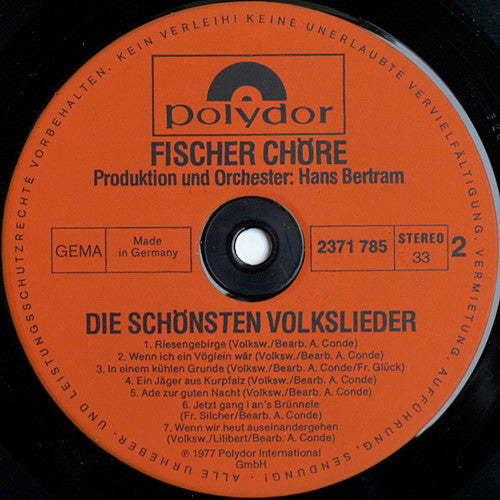 Fischer Chöre - Die Schönsten Volkslieder (LP) 49673 Vinyl LP Goede Staat