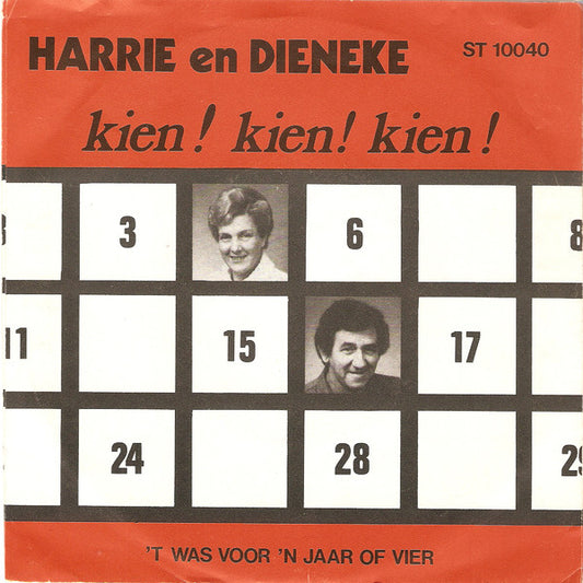 Harrie en Dieneke - Kien Kien Kien 08126 Vinyl Singles Goede Staat