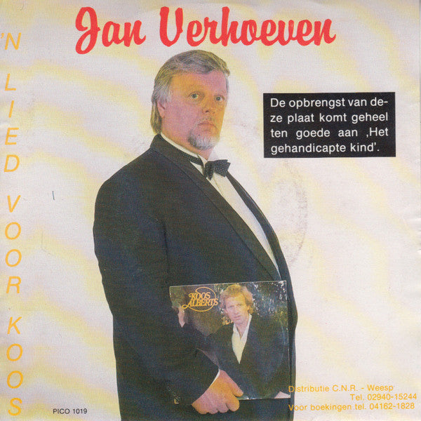 Jan Verhoeven - 'n Lied Voor Koos 37449 10690 05599 08517 23806 35132 35133 Vinyl Singles Goede Staat