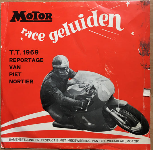 Piet Nortier - Motor Race Geluiden (TT-Assen) (LP) 41795 Vinyl LP Goede Staat