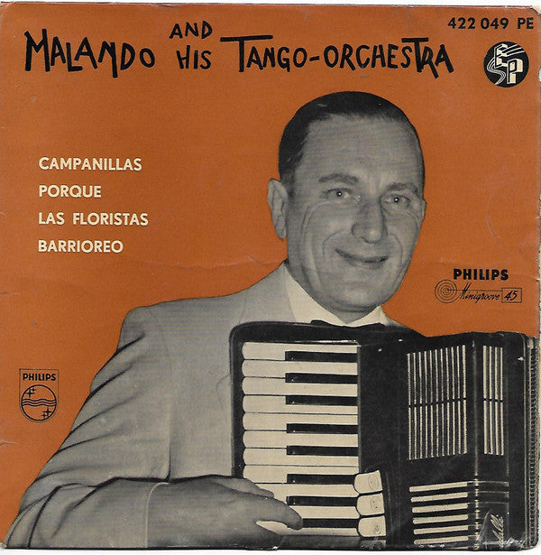 Malando And His Tango Orchestra - Campanillas (EP) 22289 Vinyl Singles EP Goede Staat