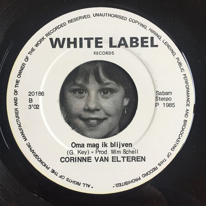 Corinna van Elteren - Oma Mag Ik Blijven 14834 Vinyl Singles Goede Staat