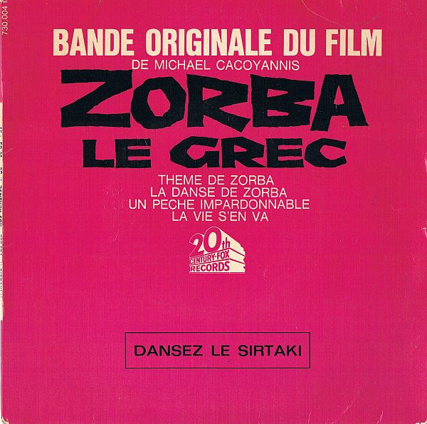 Mikis Theodorakis - Bande Originale Du Film Zorba Le Grec 39815 Vinyl Singles Goede Staat