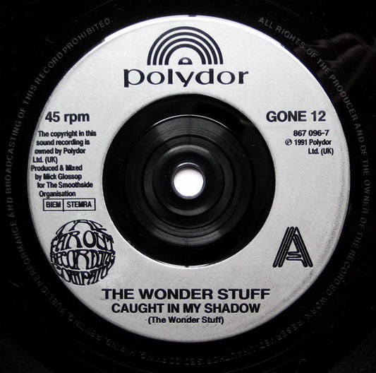 Wonder Stuff - Caught In My Shadow 23617 Vinyl Singles Goede Staat