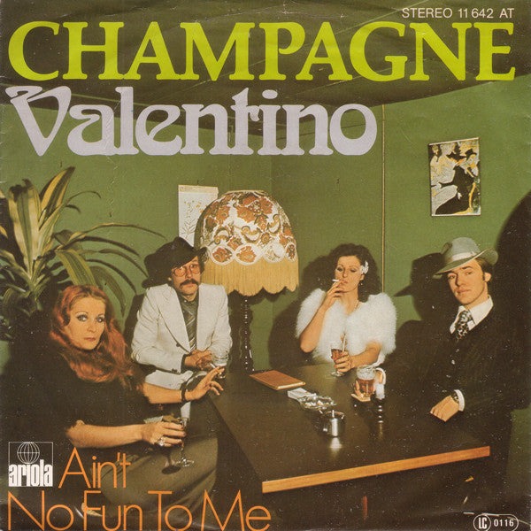 Champagne - Valentino Vinyl Singles Goede Staat