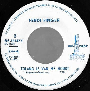 Ferdi Finger - Concours 29356 Vinyl Singles Goede Staat