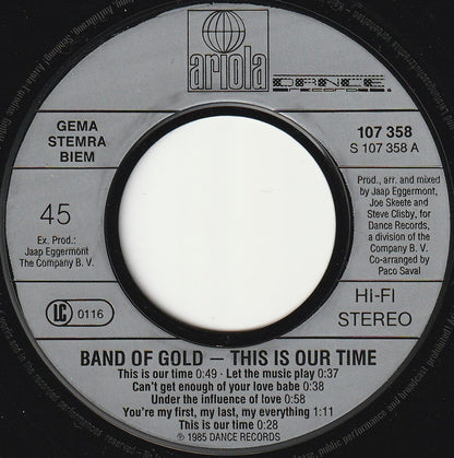 Band Of Gold - This Is Our Time 16808 28213 Vinyl Singles Goede Staat