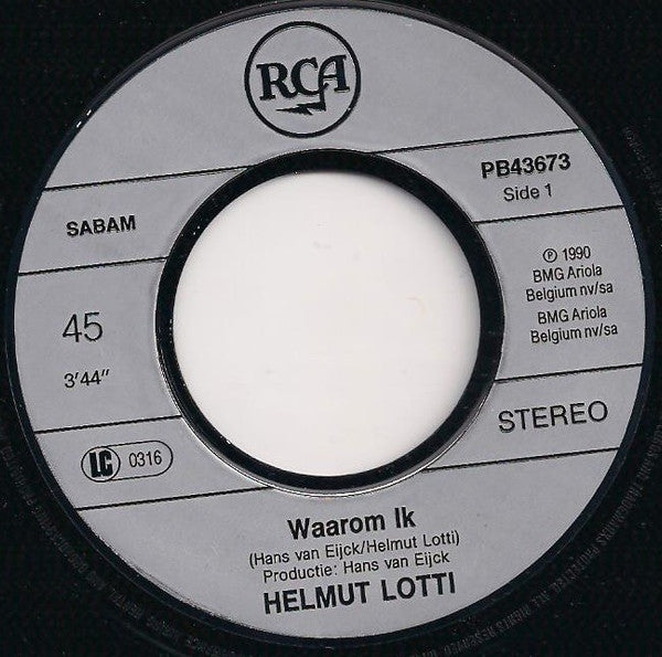 Helmut Lotti - Waarom Ik 37106 Vinyl Singles Goede Staat