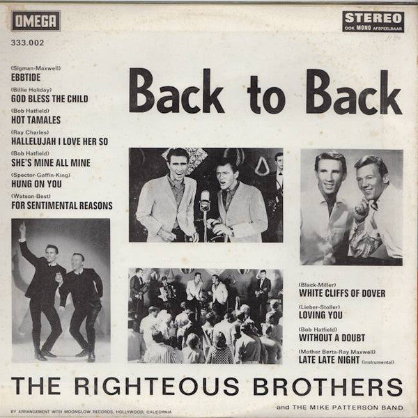 Righteous Brothers - Back To Back (LP) 49464 Vinyl LP Goede Staat