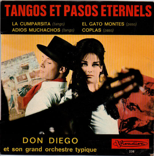 Don Diego Et Son Orchestre - Tangos Et Pasos Eternels (EP)  20005 Vinyl Singles EP Goede Staat