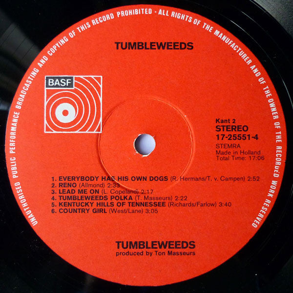 Tumbleweeds - Tumbleweeds (LP) 49903 Vinyl LP Goede Staat