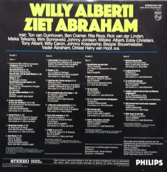 Willy Alberti - Ziet Abraham (LP) 42284 Vinyl LP Goede Staat