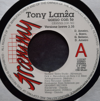 Tony Lanza - Uomo Con Te 16664 Vinyl Singles Goede Staat