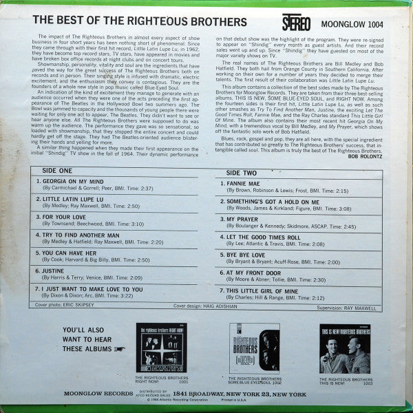 Righteous Brothers - The Best Of The Righteous Brothers (LP) 49559 Vinyl LP Goede Staat