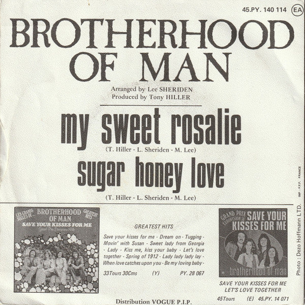 Brotherhood Of Man - My Sweet Rosalie 30248 Vinyl Singles Goede Staat