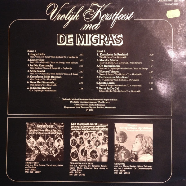 Migra's - Vrolijk Kerstfeest Met De Migra's (LP) 49366 Vinyl LP Goede Staat