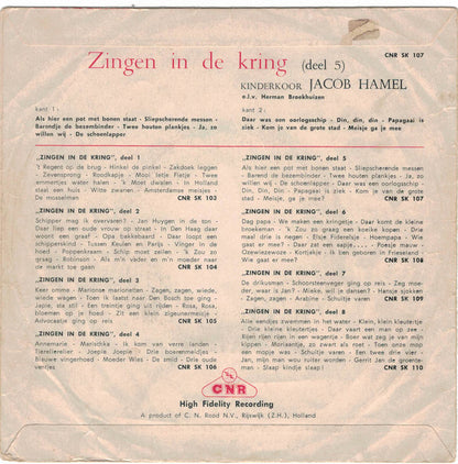 Kinderkoor Jacob Hamel - Zingen In De Kring 5 23263 Vinyl Singles Goede Staat