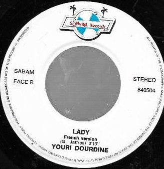 Youri Dourdine - Lady 16738 Vinyl Singles Goede Staat