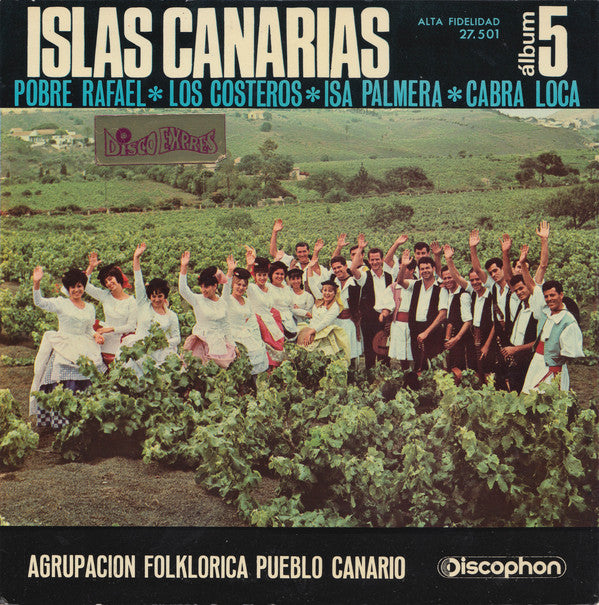 Agrupacion Folklorica Pueblo Canario - Islas Canarias Album 5 24577 Vinyl Singles Goede Staat