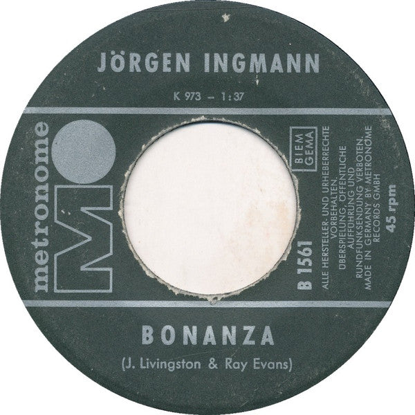 Jorgen Ingmann - Bonanza 02839 Vinyl Singles Goede Staat