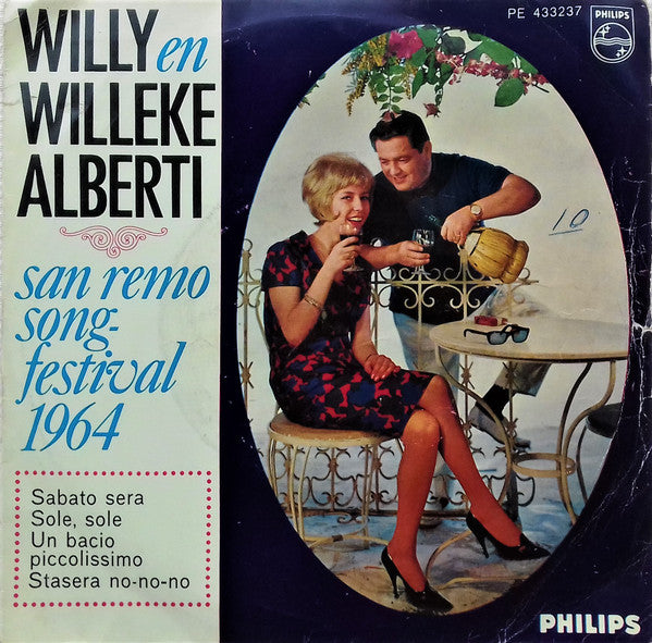 Willy & Willeke Alberti - San Remo Songfestival 1964 05202 Vinyl Singles Goede Staat