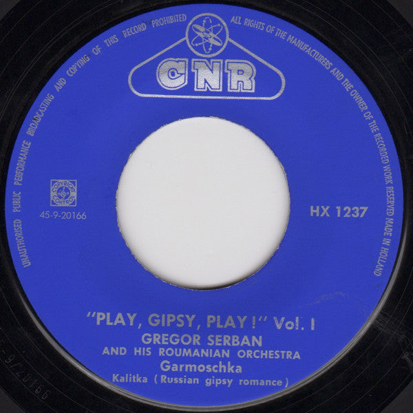 Gregor Serban Orchestra - Play, Gipsy, Play! Vol. I 32404 Vinyl Singles Goede Staat