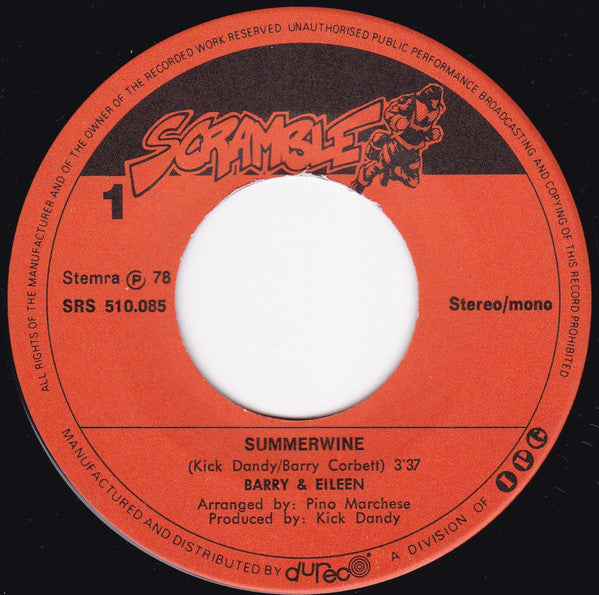 Barry & Eileen - Summerwine 35058 Vinyl Singles Goede Staat