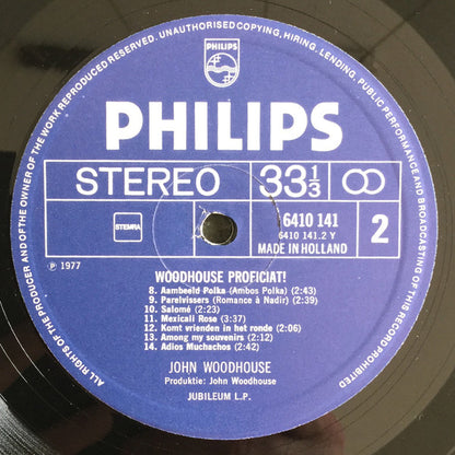 John Woodhouse - Woodhouse Proficiat! (LP) 40852 Vinyl LP Goede Staat