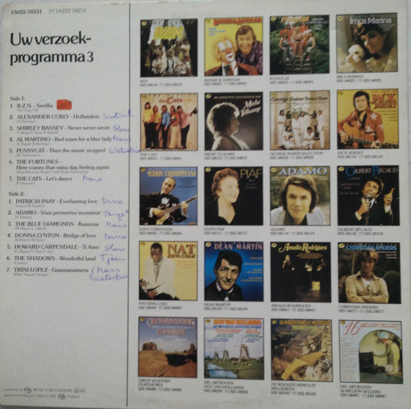 Various - Uw Verzoekprogramma 3 (LP) 42480 Vinyl LP Goede Staat