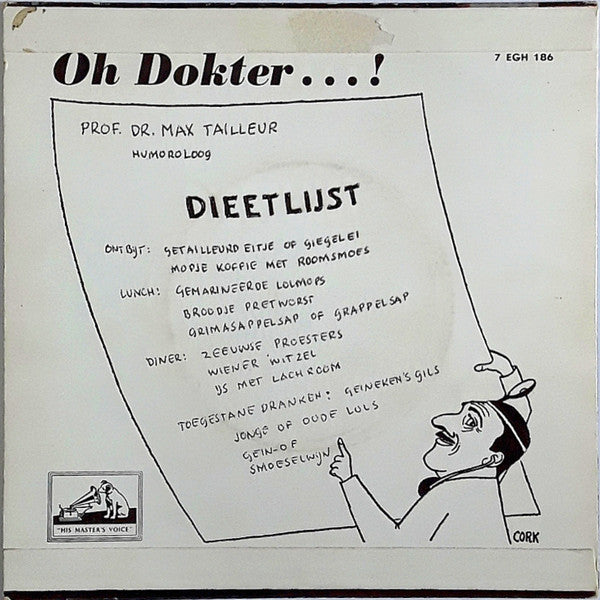 Max Tailleur - Oh, Dokter (EP) Vinyl Singles EP Goede Staat