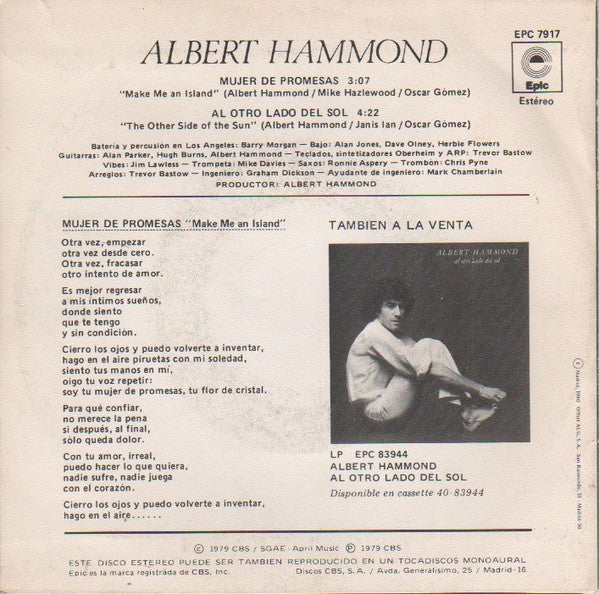 Albert Hammond - Mujer De Promesas 19533 Vinyl Singles Goede Staat