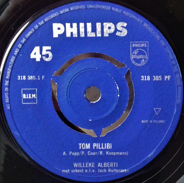 Willeke Alberti - Tom Pillibi 23084 Vinyl Singles Goede Staat