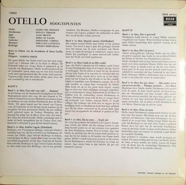 Verdi - Otello (Hoogtepunten) (LP) 42241 Vinyl LP Goede Staat