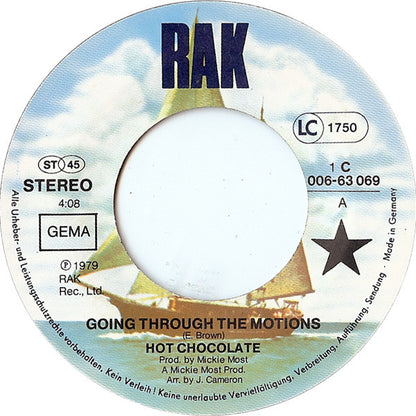 Hot Chocolate - Going Through The Motions 07389 Vinyl Singles Goede Staat