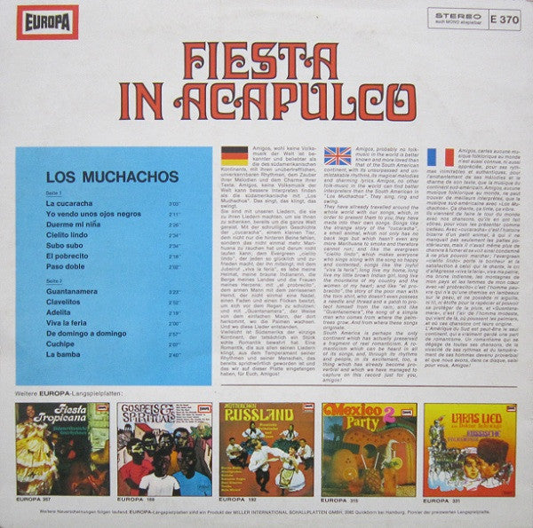 os Muchachos - Fiesta In Acapulco (LP) 49035 Vinyl LP Goede Staat