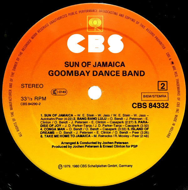 Goombay Dance Band - Sun Of Jamaica (LP) 43508 Vinyl LP Goede Staat